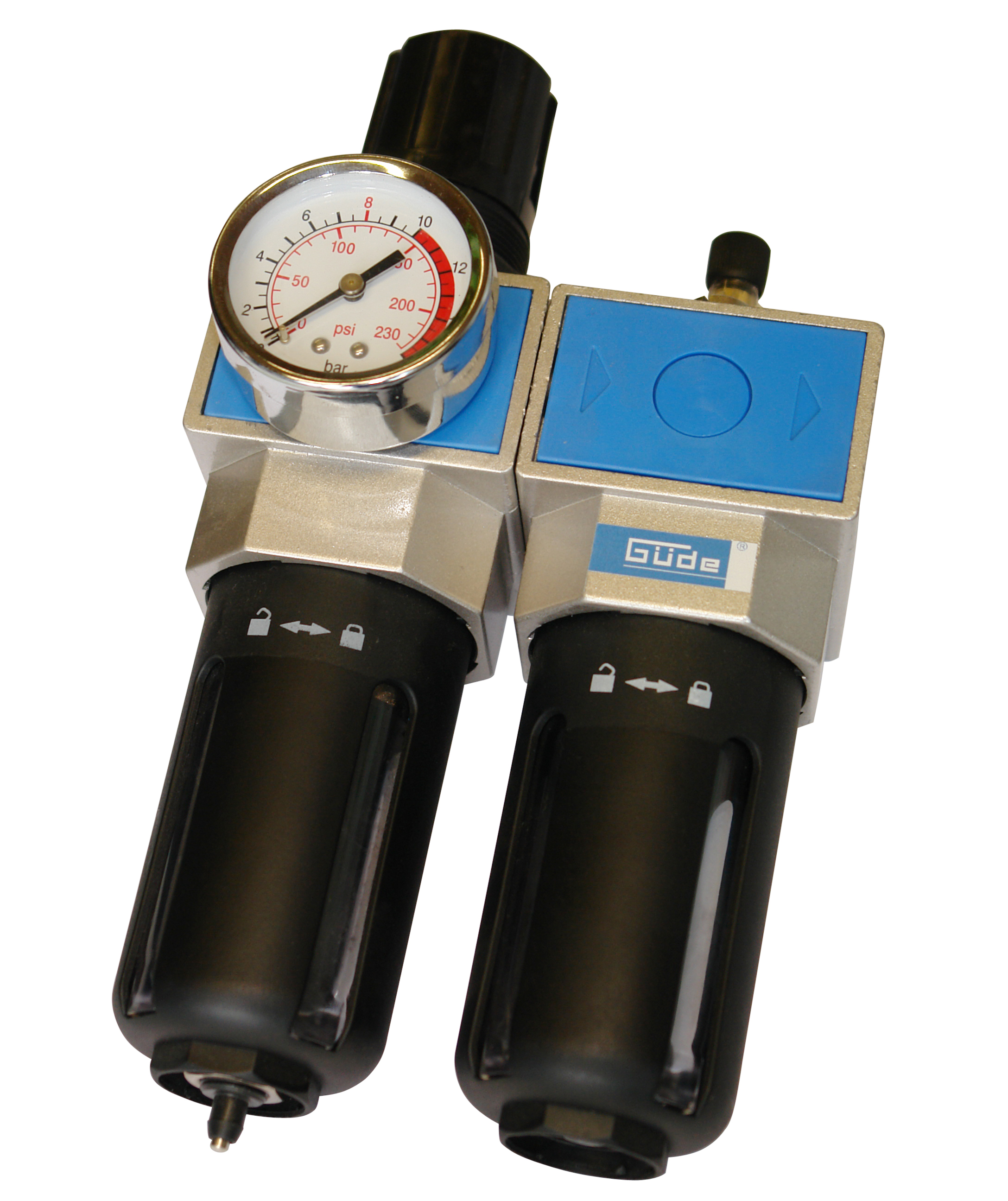 Odlučovač olejový s redukčným ventilom 1/2“ GUDE 41079